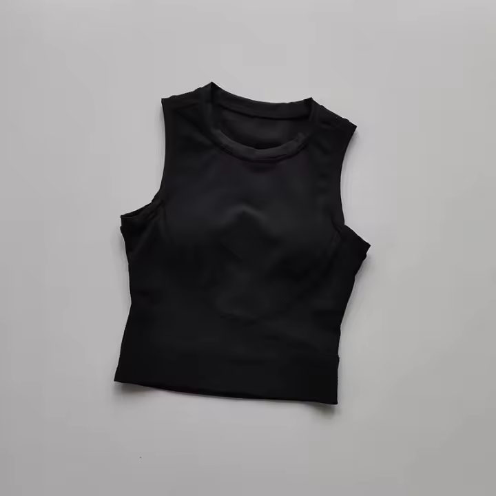 Chaleco de ejercicio de yoga Usteda, sin mangas, de secado rápido, cojín para el pecho - 1
