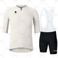 Gobikful - Conjunto de bicicleta para hombre, uniforme blanco de montaña, camiseta de verano para carretera, bicicleta MTB - details 1
