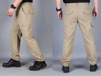 Nuevos pantalones de ocio y deportes al aire libre de color sólido fino de secado rápido para hombres a la moda, pantalones tácticos - details 7