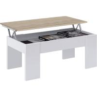 Comedor, Modelo LC, Acabado en Color Blanco Artik y Roble Canadiense, Medidas - details 0
