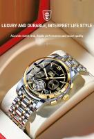 Reloj de Pulsera Mecánico Automático de Lujo Premium Acero Inoxidable, Resistente al Agua, Luminoso con Fecha - details 11