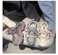2025 primavera y otoño nueva malla de fondo grueso esponja pastel versátil Popular corto altura creciente Casual zapatos de mujer - details 13