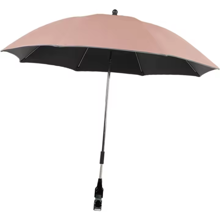 Sombrilla Universal para Cochecito de bebé, con Clip de protección UV, 85 cm/33,5 Pulgadas con Clip - 1