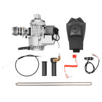 Mini Motor de bicicleta de 2 tiempos, Kit de Motor refrigerado por aire para bicicleta de bolsillo, ATV, Scooter, 49CC - details 0