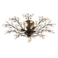 Lámpara de Techo Colgante Ramas de Flor, cristal, Metal, Estilo Vintage, Arte Negro, LED - details 6
