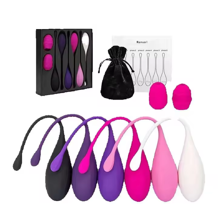 Leten Smart Ball mancuernas vaginales de silicona completa vagina apretar Kegel juego de bolas de ejercicio para mujer señora - 1