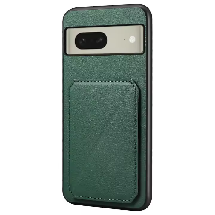 Para Google Pixel 8 Funda con tarjetero Kickstand Cuero PC + TPU Funda para teléfono - 1