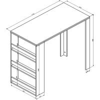 Mesa de Bar, Roble/Antracita, 57 x 117 cm - details 9
