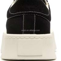 Nuevos zapatos con plataforma elevadora para hombre, diseño informal y grueso, suela de goma blanca, calzado deportivo de lona a la moda para hombre, Wenzhou 44 - details 2