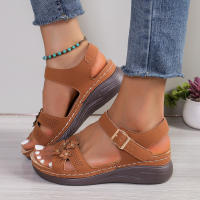 Sandalias de costura suave para mujer, zapatos planos cómodos con punta abierta, calzado de playa, novedad - details 11