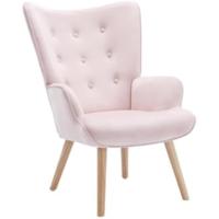 Sillón de terciopelo rosa - details 4