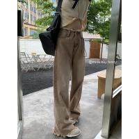 2024 nuevo estilo de verano retro pantalones vaqueros de cintura alta pantalones de pierna ancha - details 1