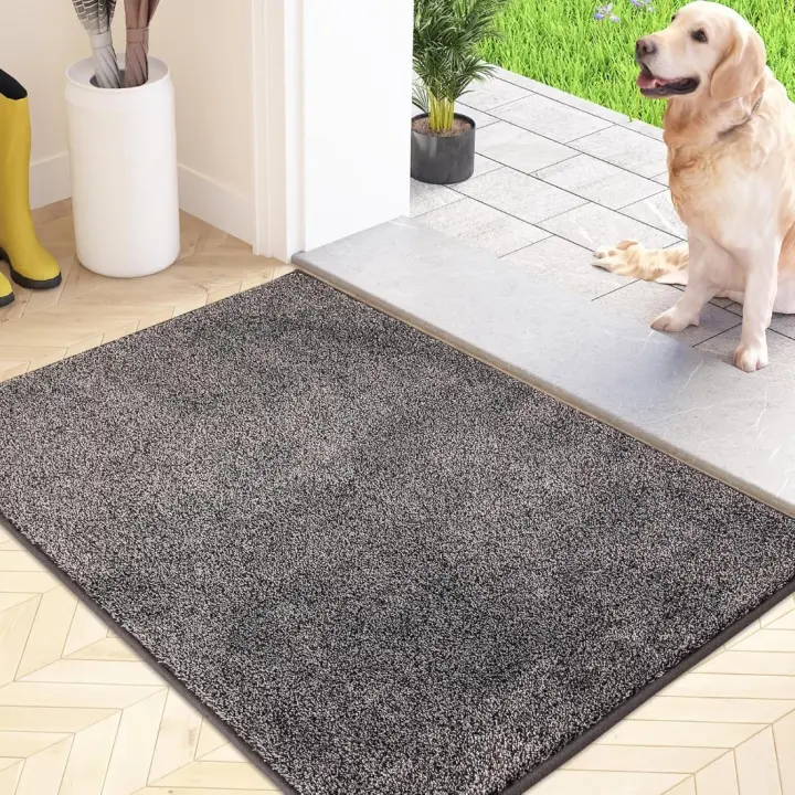 Alfombra Atrapapolvo Alfombra Antideslizante Lavable en Lavadora, Felpudo de Entrada con Microfibras Suaves Absorbentes para Perro, Entrada, Puerta y Pasillo - 1