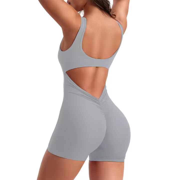 Ropa de Yoga para Mujer Monos de Fitness Traje Deportivo Cubiertas de Entrenamiento - 1