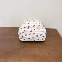 Mochila De Con Estampado De Fresa Pequeña Y Fresca Para Mujer, Bolso De Escuela Secundaria, Ligero Y Simple, Novedad - details 4