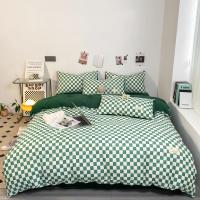 Cubierta de Edredón Nórdica Nueva Moda Lujo Cama Conjunto de Ropa de Cama Suave a Cuadros Separados Tamaño 220x240 150x200 - details 15