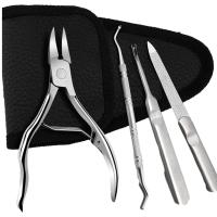 Cortaúñas para uñas de los pies, alicates para cutículas, lima de uñas, eliminación de piel muerta, pedicura, cortadores de acero inoxidable, herramientas para uñas - details 0