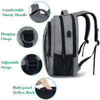 Mochila Mochila de negocios de gran capacidad para hombres Mochila para portátil de viaje - details 3