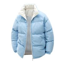 Chaqueta de Hombre Nueva a la Moda, Cortavientos, Gruesa, Abrigada para Invierno, Informal, Lisa, para Exteriores, Holgada, Cómoda, con Cuello Alto, Parka - details 2