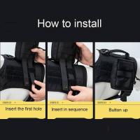 Bolsa, con adhesivo, bolsas de entrenamiento militar K9, arnés para chaleco para perros - details 6