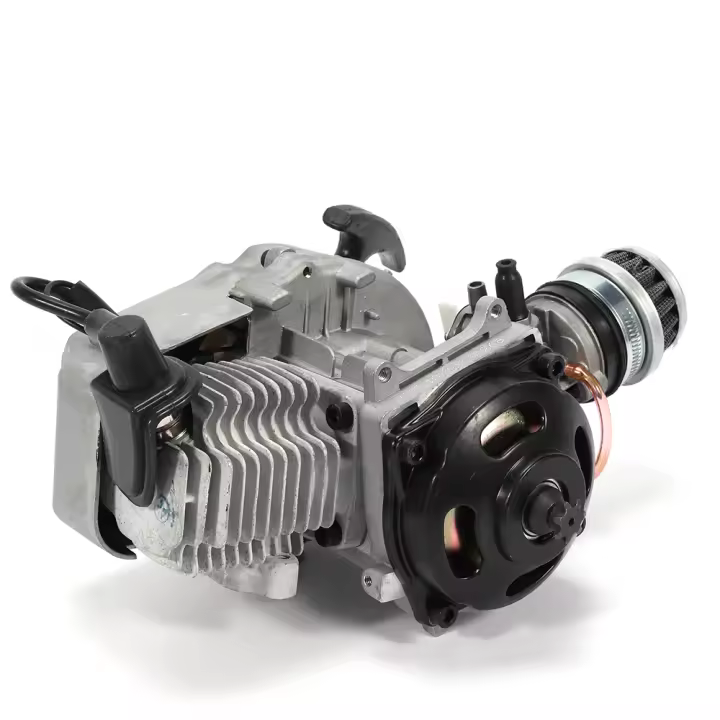 Motor de minimoto de aluminio, Unidad completa de arranque por tracción para bicicleta de bolsillo de 2 tiempos, 47CC/49CC, Tasc - 1