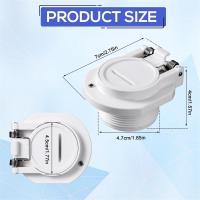 Bloqueo de seguridad al vacío W400BWHP, adaptador de vacío de piscina de rotación libre para manguera, limpiador de piscina, ajuste de pared - details 5