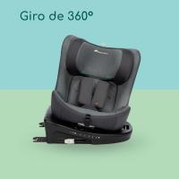 Silla Coche 360, 0-12 años, 40-150 cm, Silla Coche, Instalación Pata Apoyo, Giro 360, 8 Posiciones Reclinación, 12 Posiciones Reposacabezas, Full Black - details 14