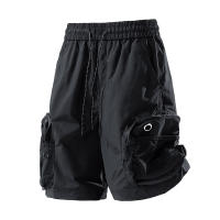 Pantalones cortos informales para hombre de calle al aire libre, pantalones cortos deportivos holgados y transpirables de verano, pantalones cortos Cargo con múltiples bolsillos a la moda para hombre - details 5