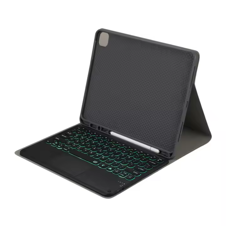 Teclado retroiluminado con panel táctil, accesorio para Samsung Galaxy Tab S9 FE + S9 FE Plus, 12,4 pulgadas, 2023 SM-X610, X616B - 1
