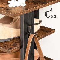 Zapatero, Estante Zapatero, Estantería para Zapatos, Mueble Zapatero de 8 Niveles, con 2 Ganchos, 50 x 28 x 113 cm, para Entrada, Dormitorio, Ahorra Espacio, Blanco - details 22