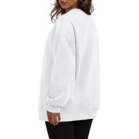 Sudadera holgada de manga larga con cuello redondo para mujer - details 12