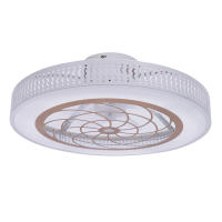 Ventilador de techo inteligente con lámpara, luz LED moderna de 220V, nuevo - details 0