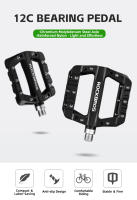 ROCKBROS-pedales de nailon para bicicleta de montaña, plataforma grande, antideslizante, ligero, 9/16 pulgadas - details 0