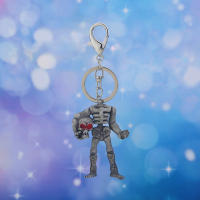 Nuevos productos calientes, llavero de esqueleto de calavera retro, llavero de accesorios versátiles punk personalizado. - details 3