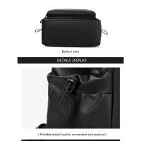 Mochila de 14 pulgadas para hombre Mochila de viaje de gran capacidad Color sólido - details 18