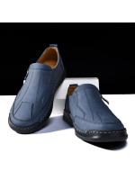 Zapatos casuales de cuero para hombre verano 2025 Mocasines bajos de talla grande, hechos a mano y elegantes - details 2