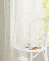 Cortinas de gasa de encaje retro francés,cortinas transparentes que filtran la luz,dormitorio,salón,habitación infantil - details 2