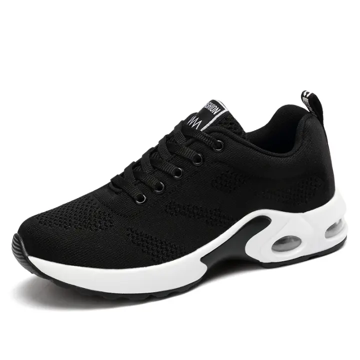 Zapatillas de deporte de moda para mujer, zapatos de tenis transpirables de malla con cojín de aire, fondo suave, para correr al aire libre - 1
