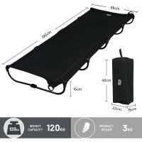 Cama Plegable Compacta Acampada Cama de Camping Jardin Portátil Ultraligera Fuerte Resistente, Capacidad de 120kg - details 20