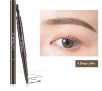 Lápiz potenciador de cejas de doble cabeza, tatuaje resistente al agua, lápiz profesional para cejas de larga duración con cepillo para cejas, maquillaje de ojos Natural - details 16