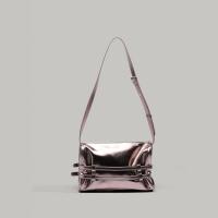 Doble correa plisada correa de lazo bolsa bajo el brazo,,Bolso de hombro de las mujeres,Bolsa de motorista de la vendimia - details 3