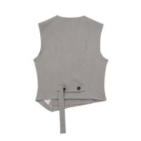 TRAFZA-Conjunto de 2 piezas de moda para mujer, pantalones sueltos informales elegantes Vintage + traje de viaje Sexy con cuello en V para vacaciones, novedad de verano - details 15