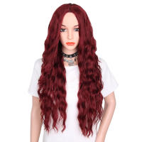 Peluca de pelo largo y ondulado sintético, pelo suelto Natural, rizado, fibra resistente al calor, accesorios para el cabello - details 0