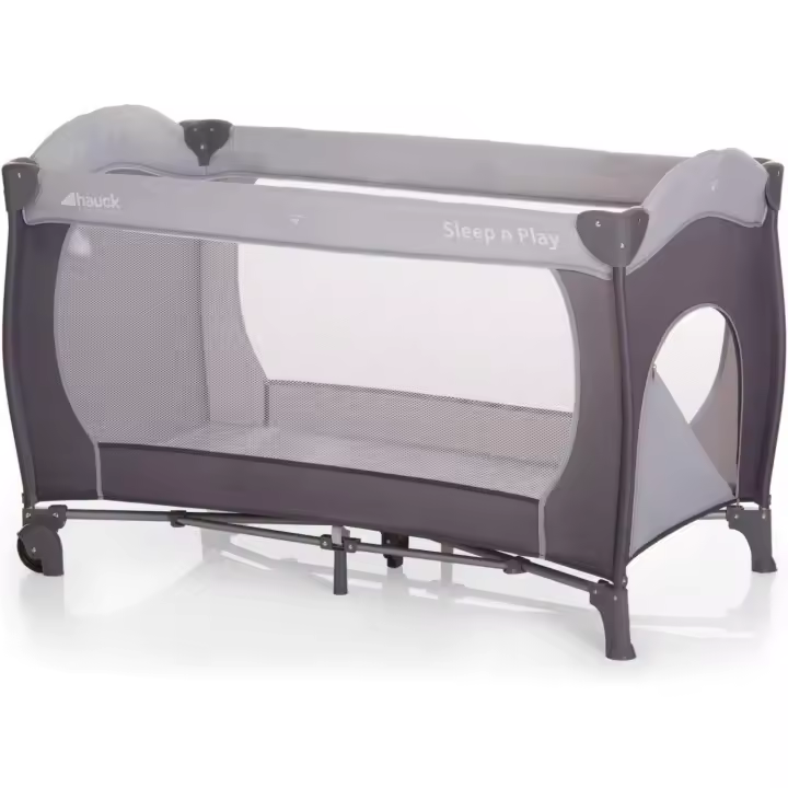 hauck Parque Cuna de Viaje , Parque Cuna Bebe desde Nacimiento, Cuna Parque Bebe con Ruedas, Ligera, 120x60 cm, Piedra/Gris - 1