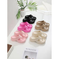 Zapatillas de verano para mujer con suela gruesa y tacón con amortiguación, chanclas antideslizantes para playa y mar - details 2
