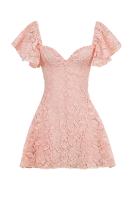 Vestido femenino elegante con cuello en V, pequeño, fresco, estilo de niña, vitalidad dulce, romántico, verano 2025 - details 5