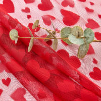 Romántico Mantel de Encaje para Cena de San Valentín Diseño Rectangular con Bandera de Mesa Roja - details 1