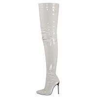 2025 Botas de mujer por encima de la rodilla Tacón de metal grande Moda 12 cm Altura del tacón - details 1