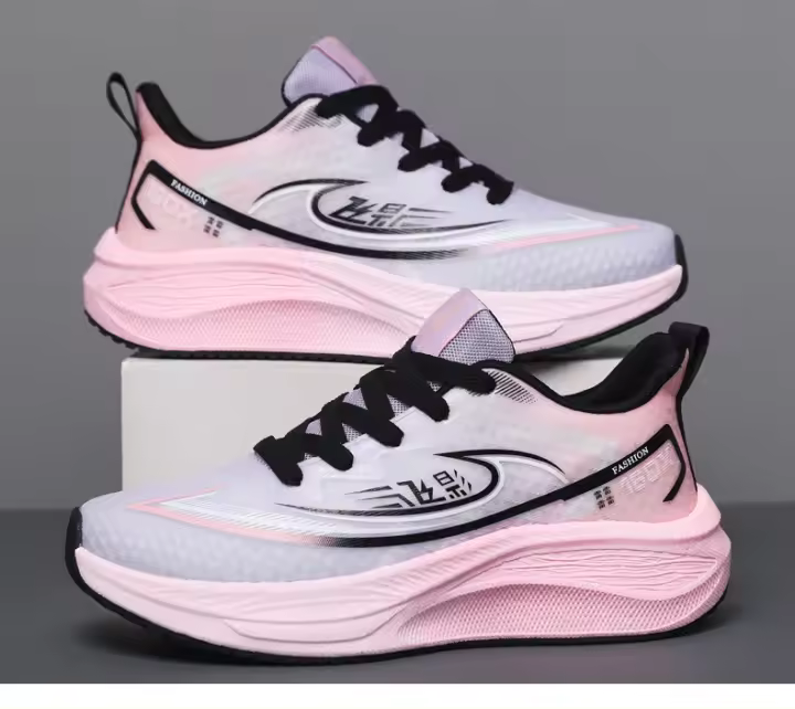 Zapatillas Casuales Ligeras de Malla Tejida Suela de Placa de Carbono Suave Absorción de Choques - 1