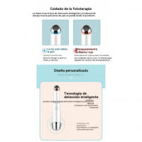 Herramienta de Belleza para los Ojos Introductor de Vibración Masaje Calor Luz Color - details 8